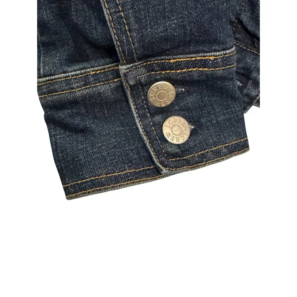 J.Crew Denim Jacket Women’s Small Blue Button-Up Long Sleeve Casual Jean Jacket - Picture 8 of 9